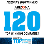 Arizona's 2020 Winners of 120 Top Winning Companies Award